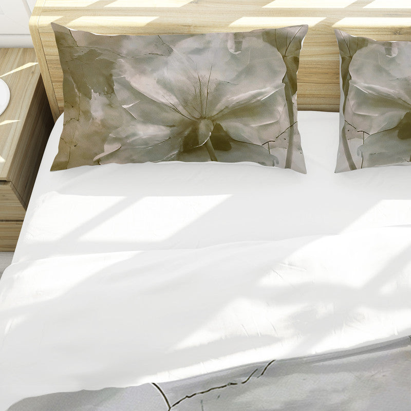 Vintage Aged Floral Duvet Cover Set
