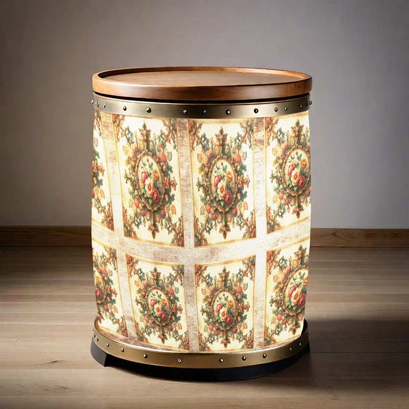 Vintage Brooches Drum Decoupage