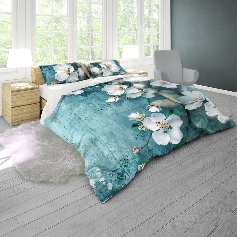 Vintage Camellias Duvet Cover Set