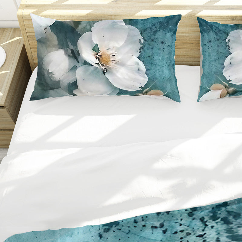 Vintage Camellias Duvet Cover Set