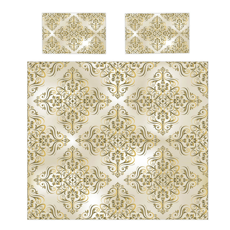Vintage Gold Duvet Cover Set