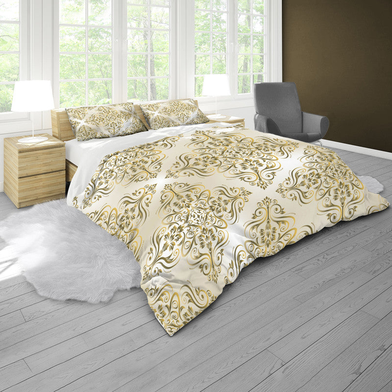 Vintage Gold Duvet Cover Set