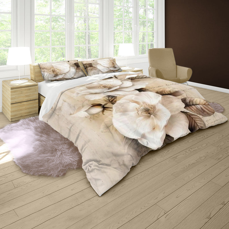 Vintage Petal Veil Duvet Cover Set
