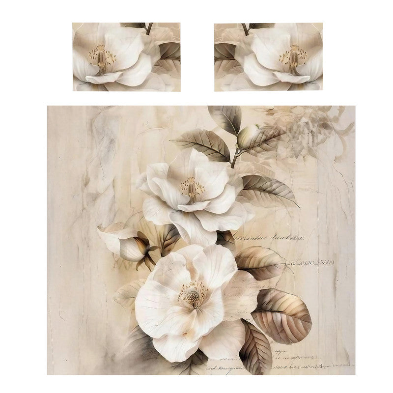 Vintage Petal Veil Duvet Cover Set