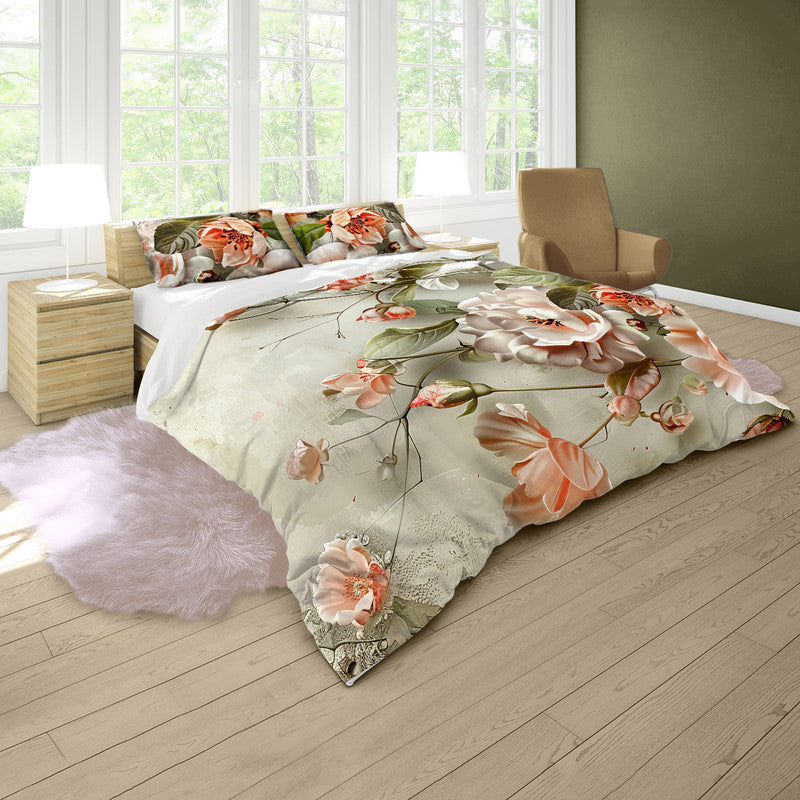 Vintage Rosemary Reverie Duvet Cover Set