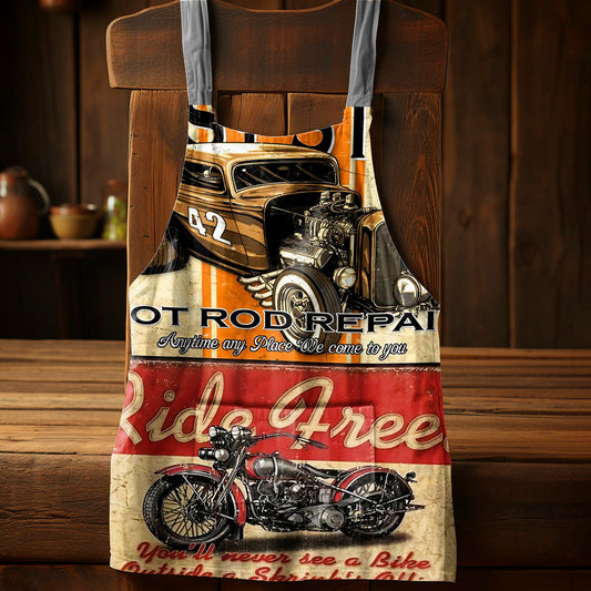 Vintage Sign Medium Length Apron