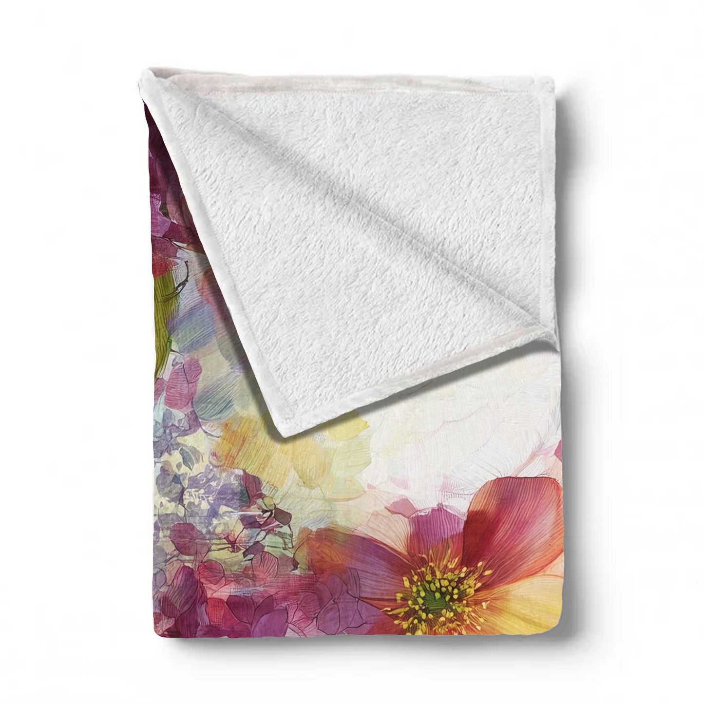 Vintage Bloom Light Weight Fleece Blanket by Wikus Schalkwyk