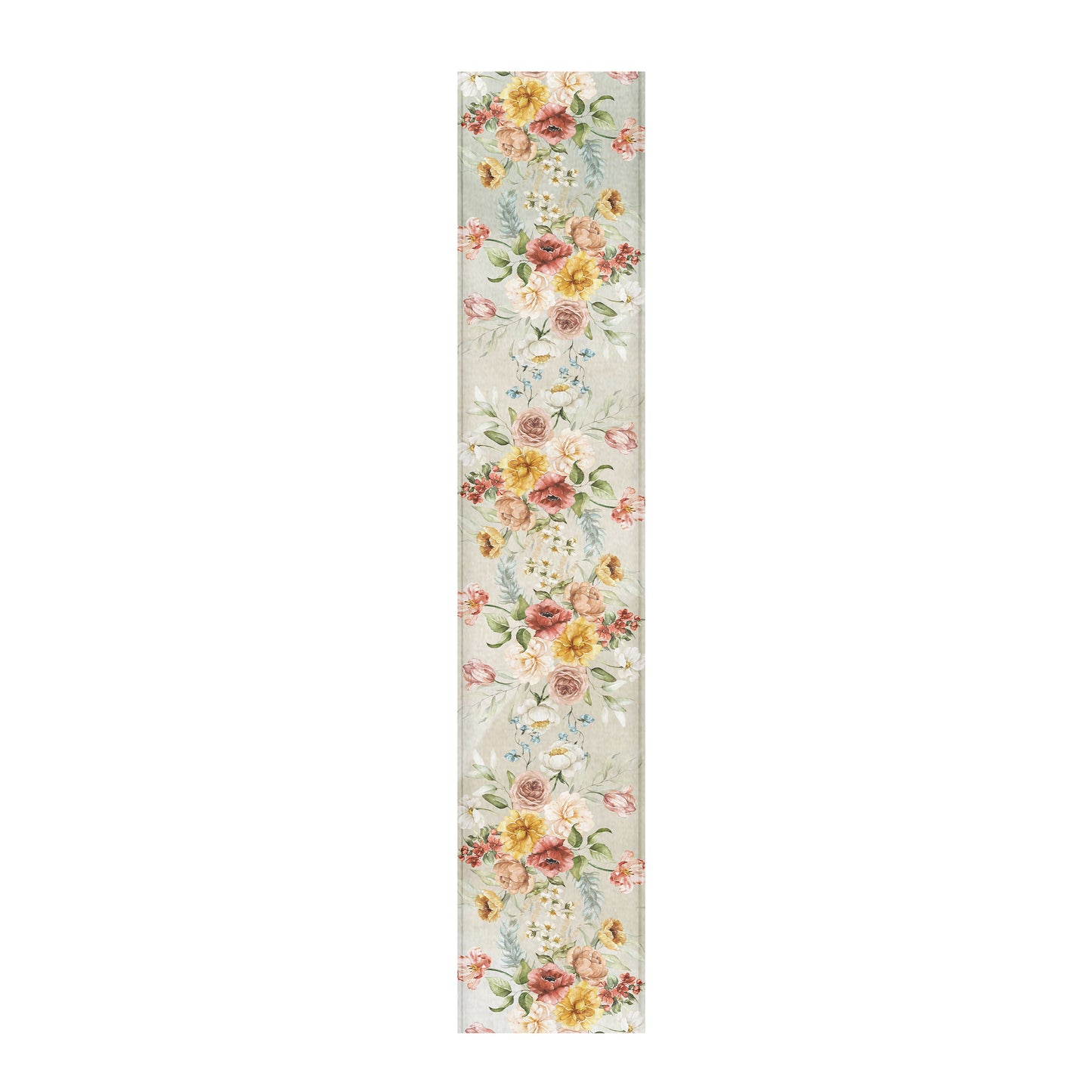 Vintage Floral Bloom Table Runner by Mark van Vuuren