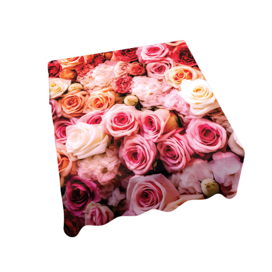 Vintage Rose Square Tablecloth