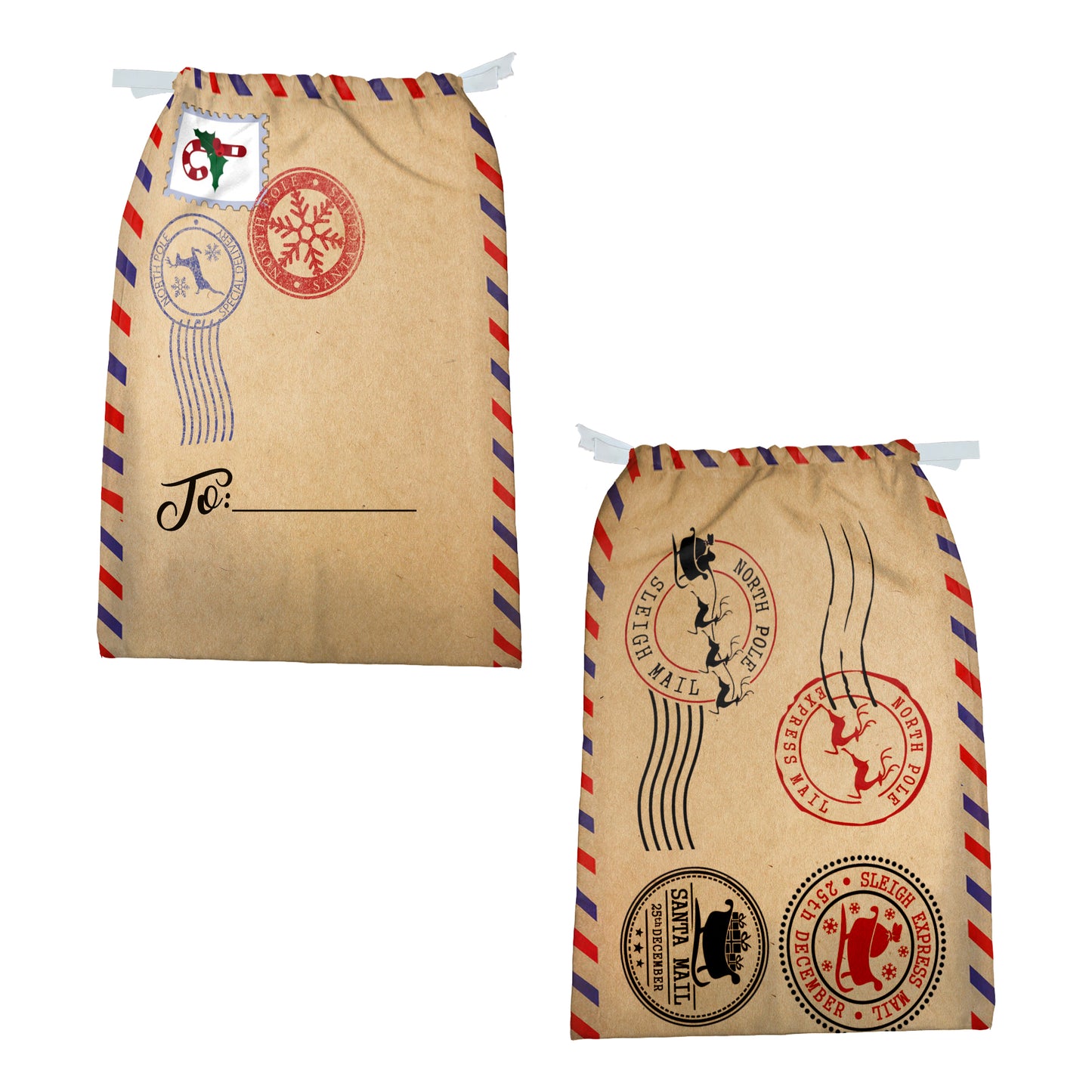 Vintage Letter Christmas Gift Sack