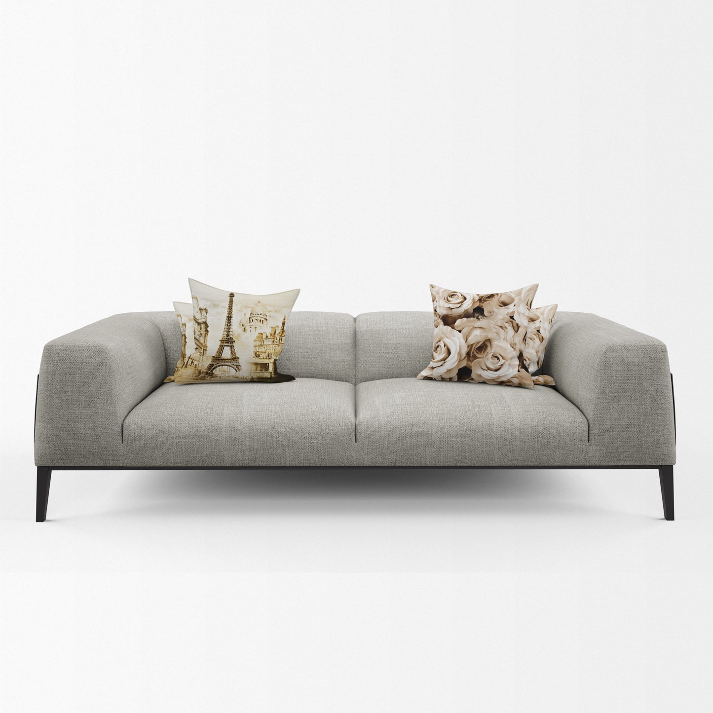 Vintage Paris Rose Luxury Scatter Covers (Set of 4)