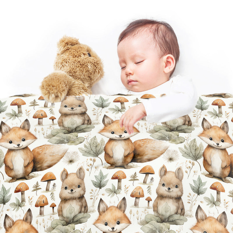 Visiting Neighbours Baby Fleece Blanket