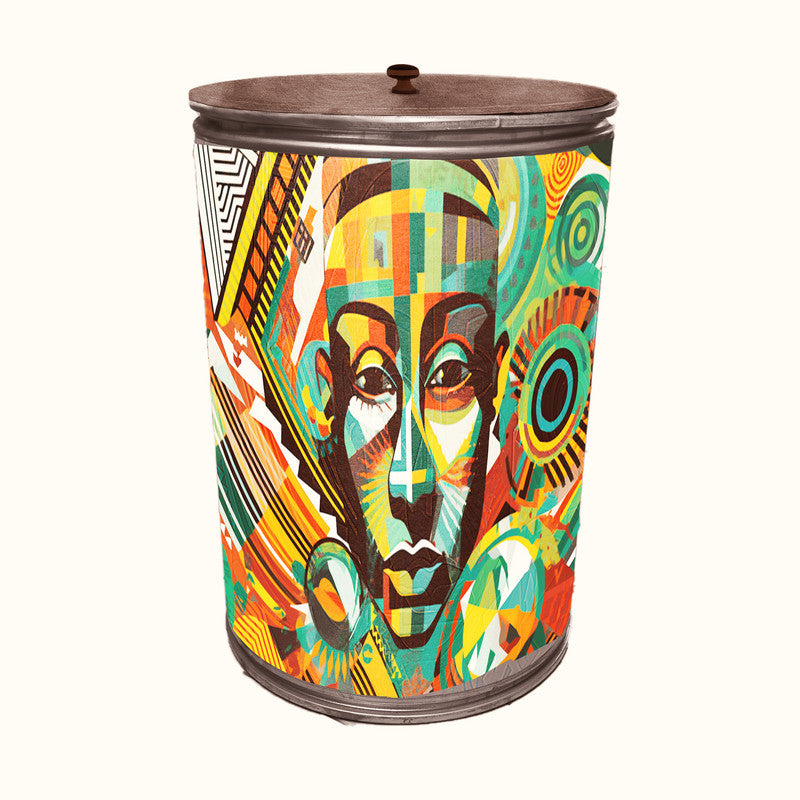 Viva Africa Reflect Decoupage Drum Cover