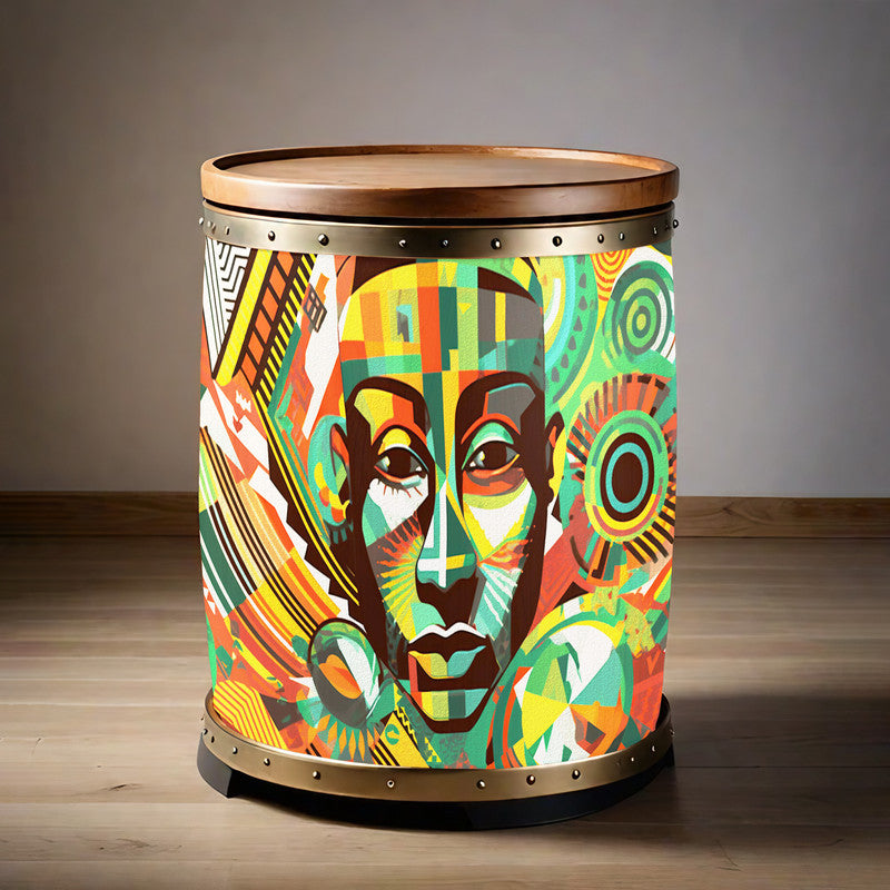 Viva Africa Reflect Decoupage Drum Cover