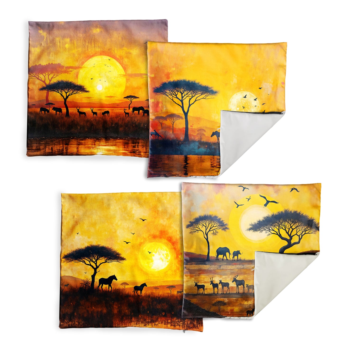 Voices of the Savannah Luxury Scatter Covers (Set of 4)