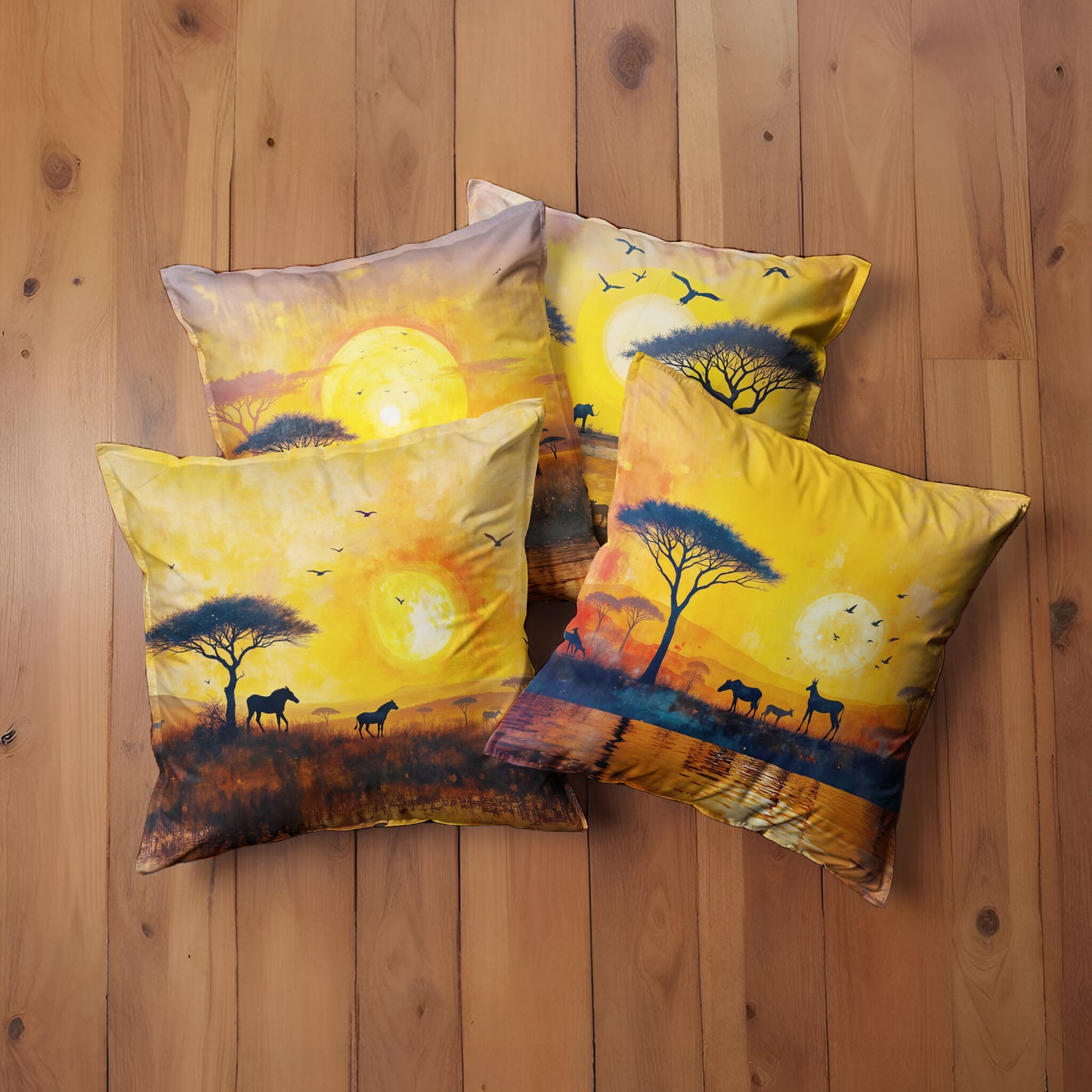 Voices of the Savannah Luxury Scatter Covers (Set of 4)