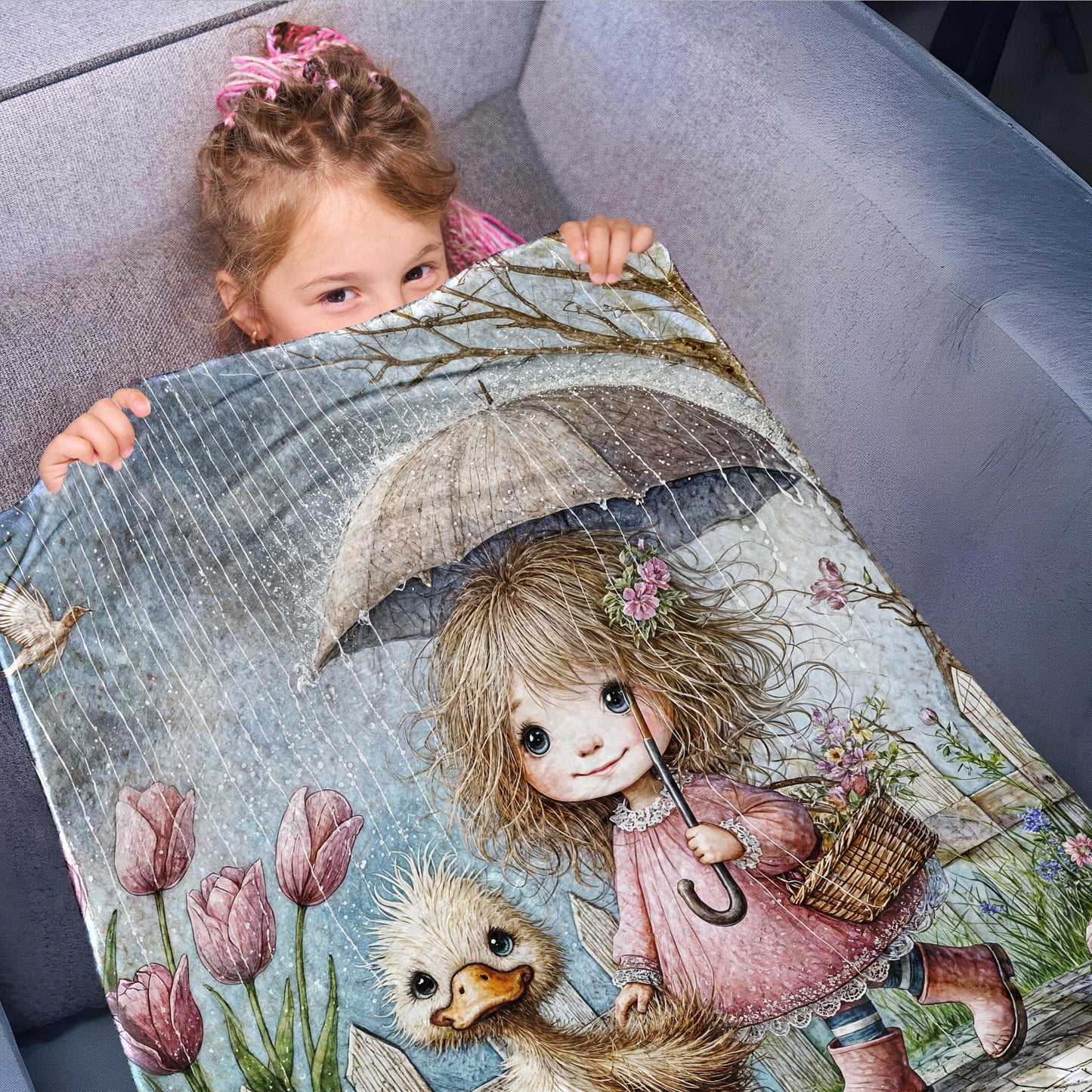 Walking Donald Toddler Fleece Blanket