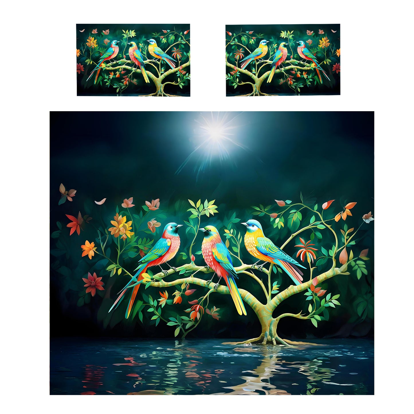 Watchful Wings Duvet Cover Set