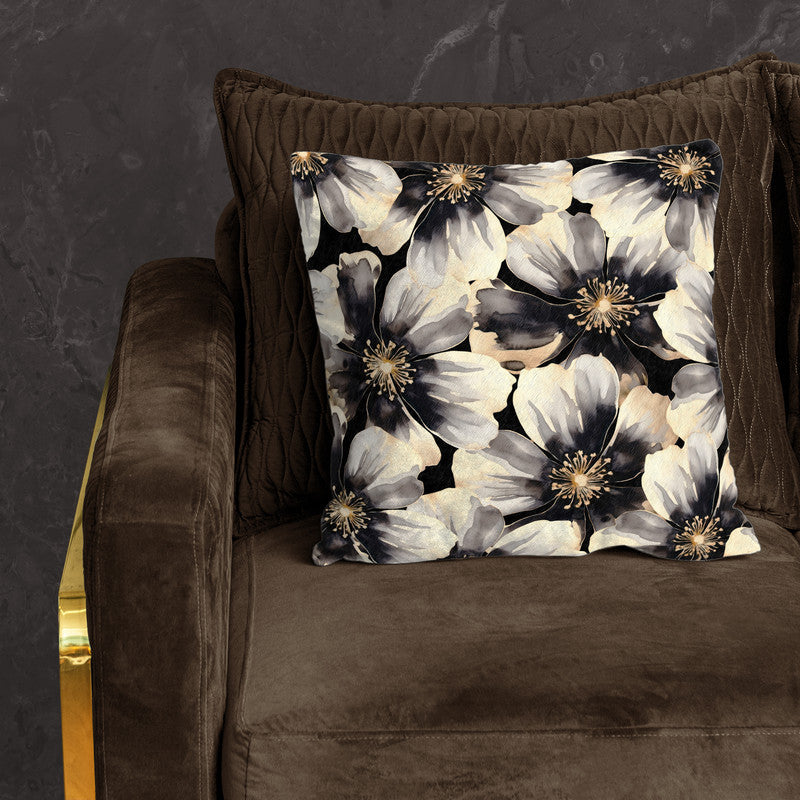 Water Painted Gold Trimmed Flower Luxury Scatter By Mark Van Vuuren