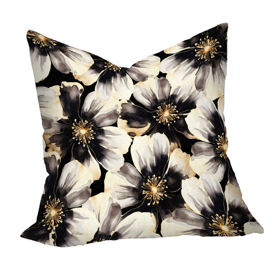 Water Painted Gold Trimmed Flower Luxury Scatter By Mark Van Vuuren