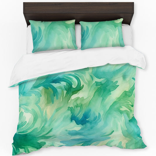 Watercolour Lime Duvet Cover Set