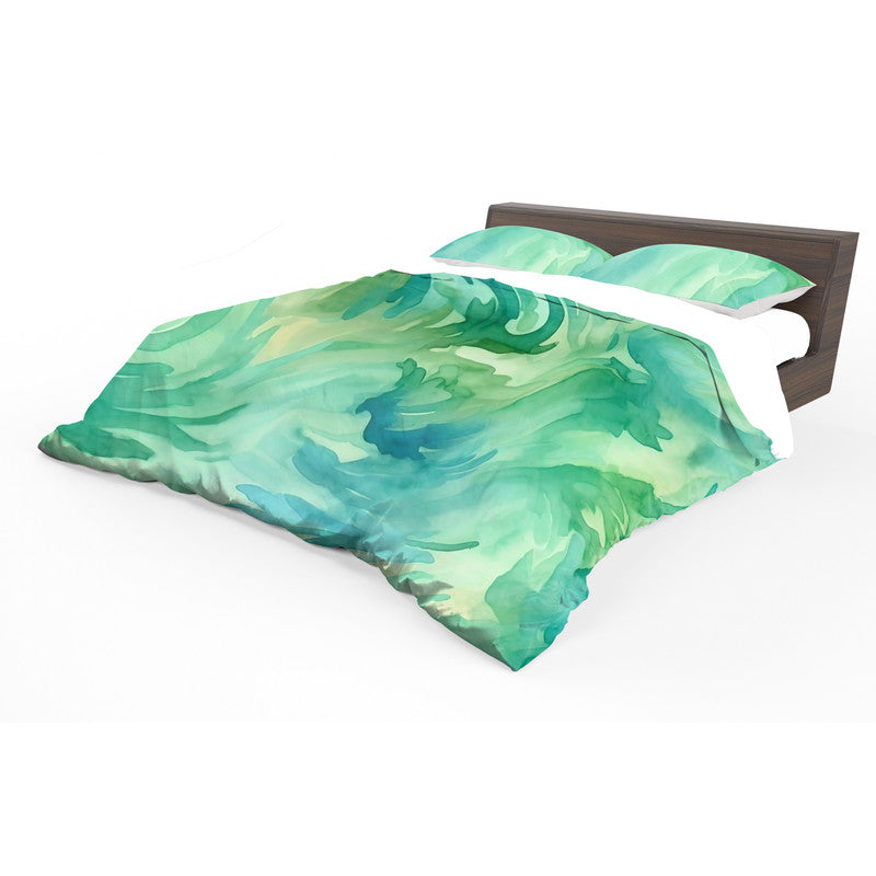 Watercolour Lime Duvet Cover Set