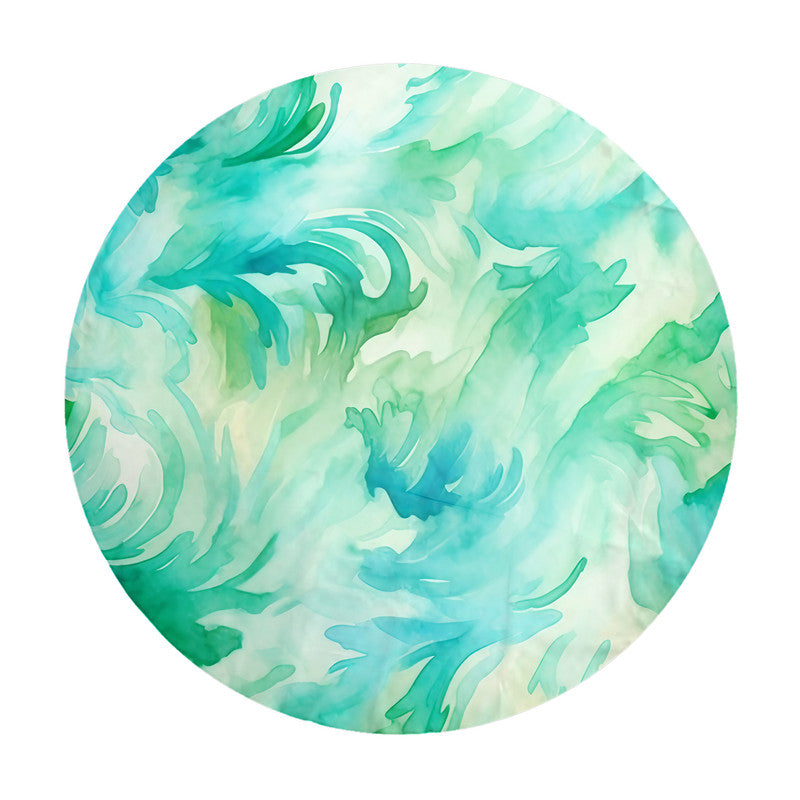 Watercolour Lime Round Tablecloth