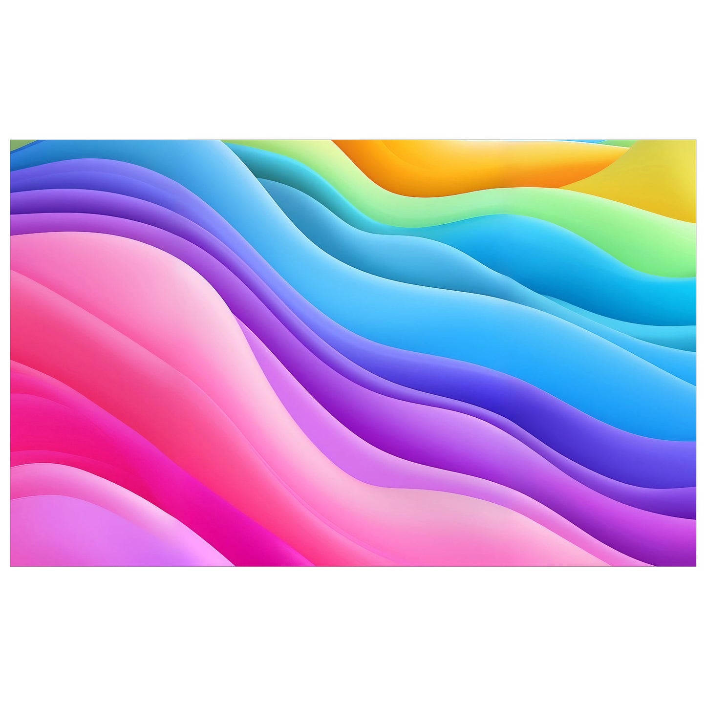 Waves of Colour Rectangle Tablecloth