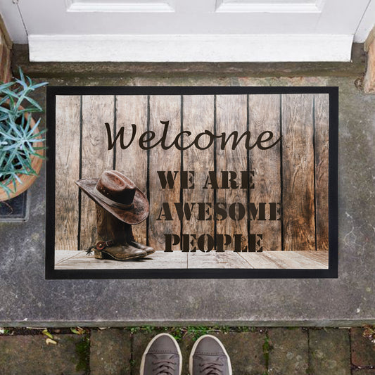 We Are Awesome Door Mat