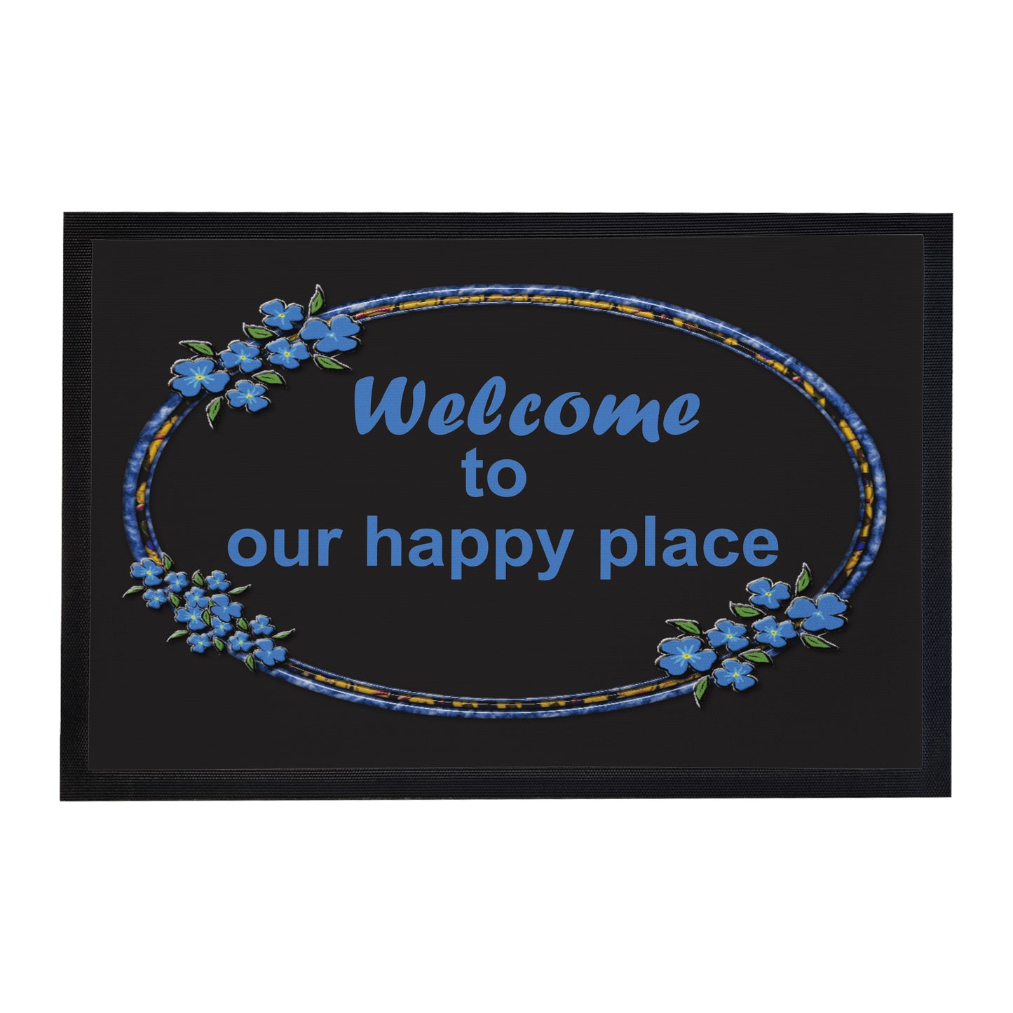 Welcome To Our Happy Place Door Mat
