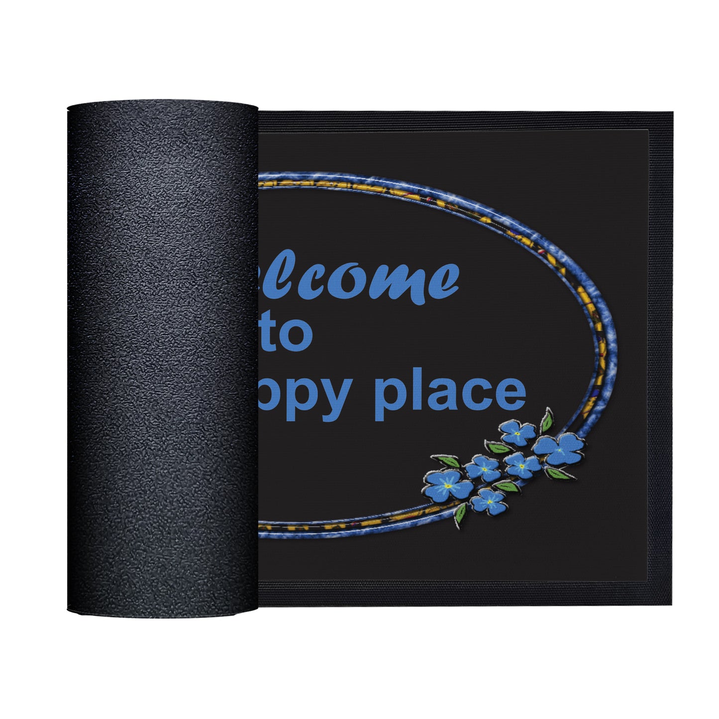 Welcome To Our Happy Place Door Mat