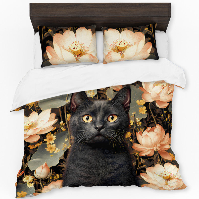 Whiskers In The Gloom Duvet Cover Set by Wikus Schalkwyk