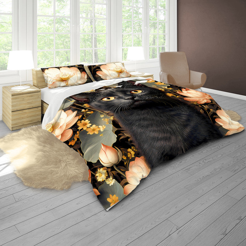 Whiskers In The Gloom Duvet Cover Set by Wikus Schalkwyk