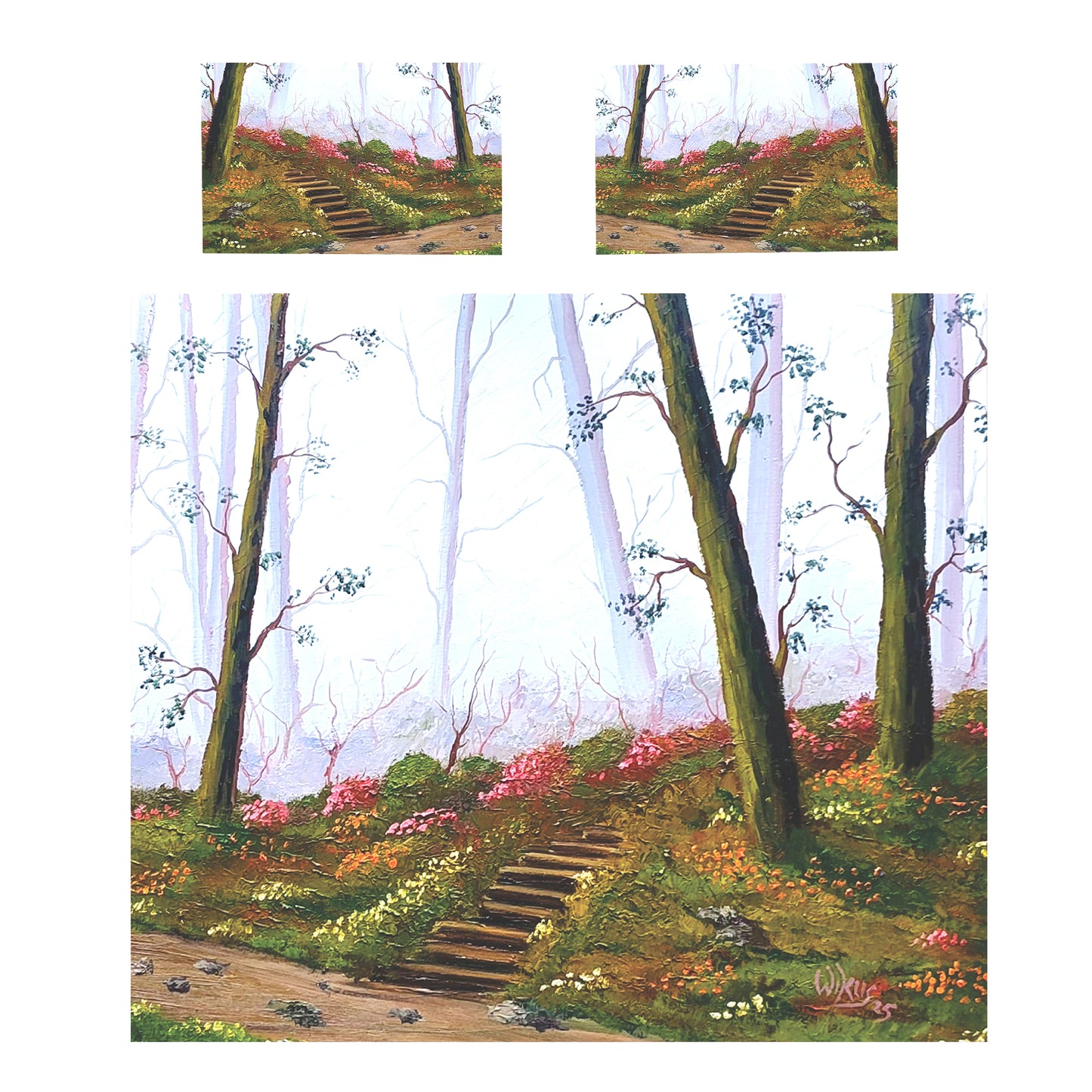 Whispering Stairs Duvet Cover Set by Wikus Hattingh