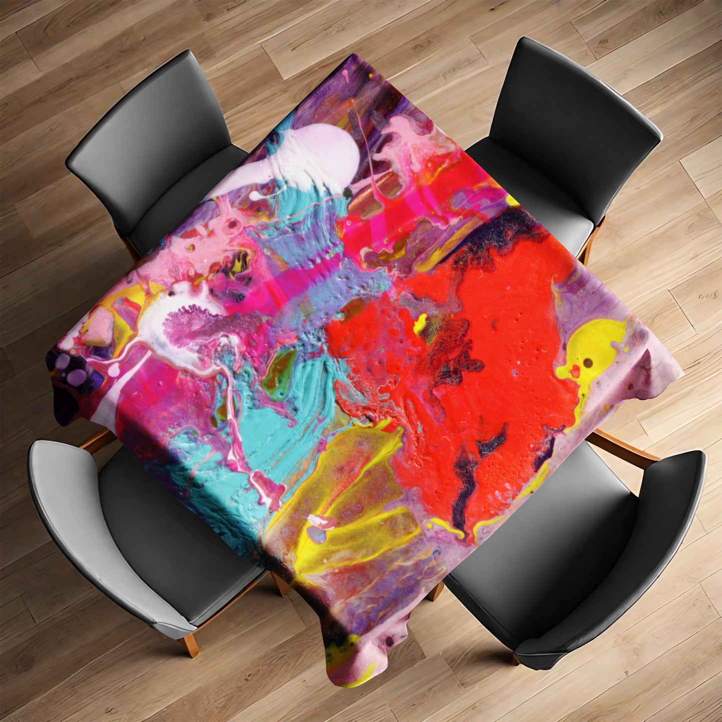 Whispers of Color Square Tablecloth