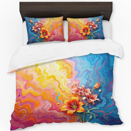 Whispers of the Tiger Lily Duvet Cover Set