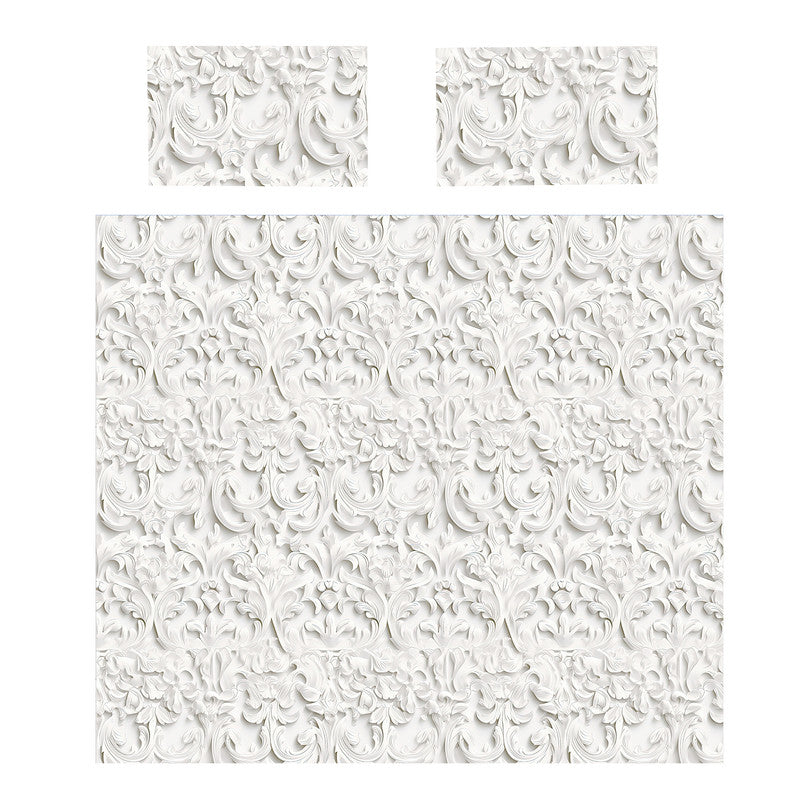 White Antheia Bloom Duvet Cover Set