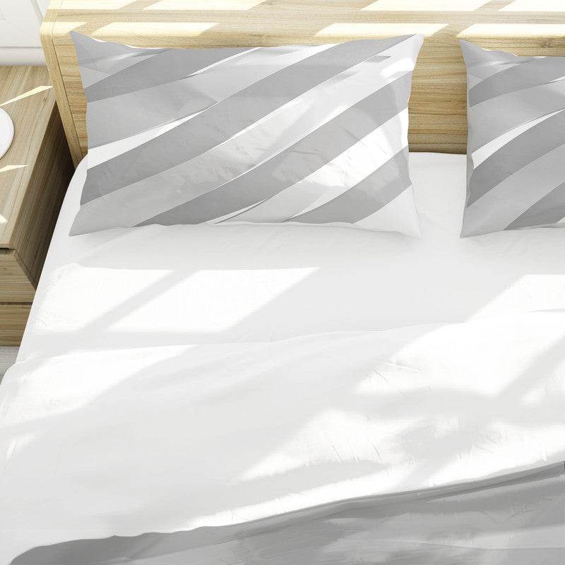 White Beams Duvet Cover Set