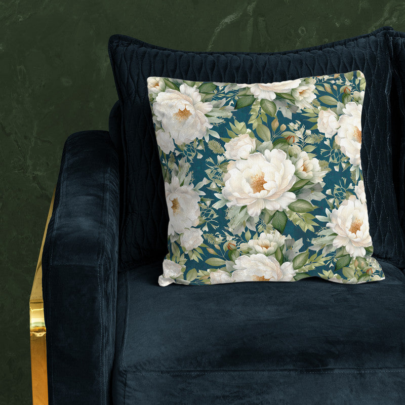 White Blooming Peony Bush Luxury Scatter By Mark Van Vuuren