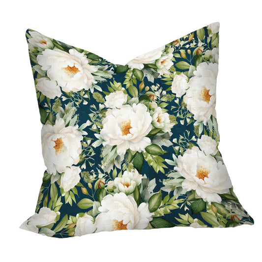 White Blooming Peony Bush Luxury Scatter By Mark Van Vuuren