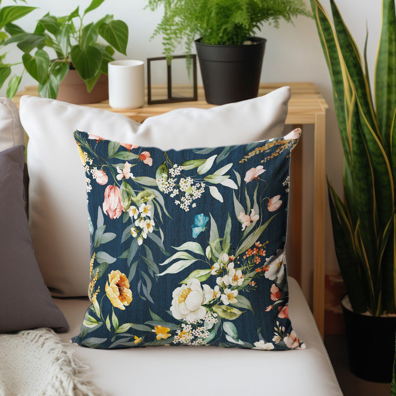 White Blossoming Flower On Grunge Luxury Scatter by Mark van Vuuren