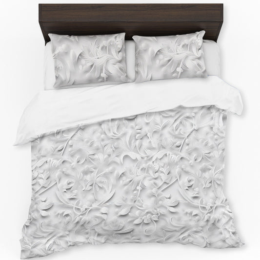 White Elafina Duvet Cover Set