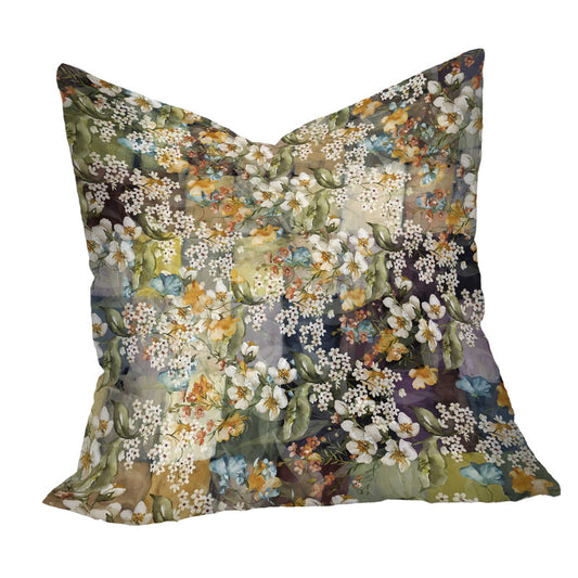 White Flowers Painted Blocks Luxury Scatter by Mark van Vuuren