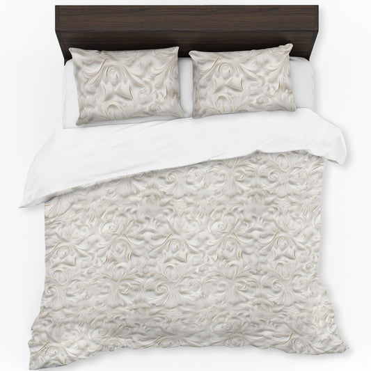 White Spanish Lunaflor Duvet Cover Set