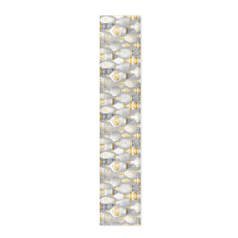 White Urn Table Runner