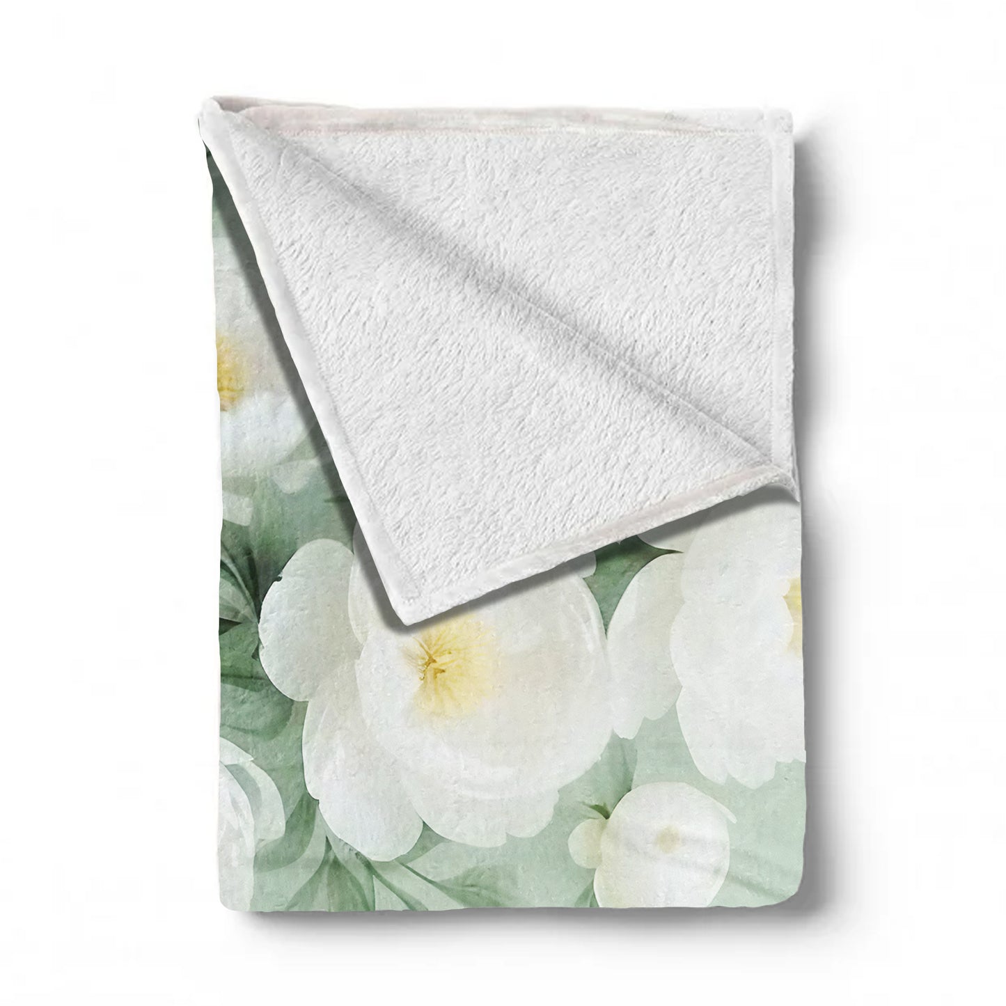 White and Pure Light Weight Fleece Blanket
