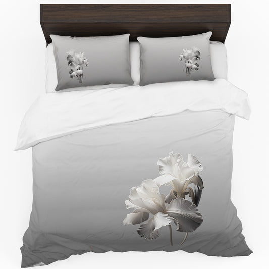 White Lillies Duvet Cover Set