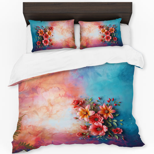 Wild Ember Bloom Duvet Cover Set