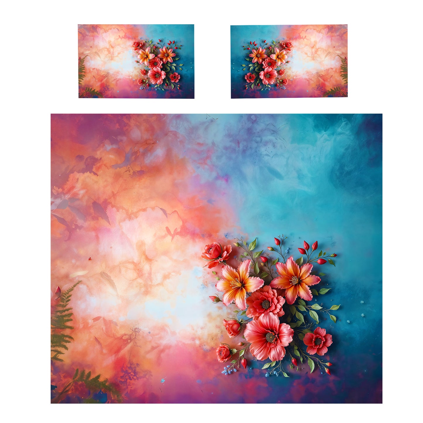 Wild Ember Bloom Duvet Cover Set