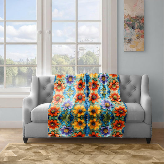 Wild Petal Pottery Light Weight Fleece Blanket